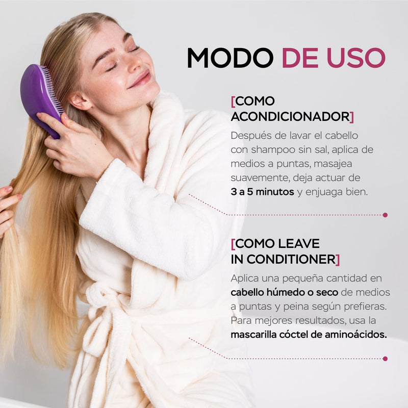 KIT CAPILAR CRECIMIENTO - SHAMPOO + ACONDICIONADOR + GRATIS CÓCTEL DE AMINOÁCIDOS