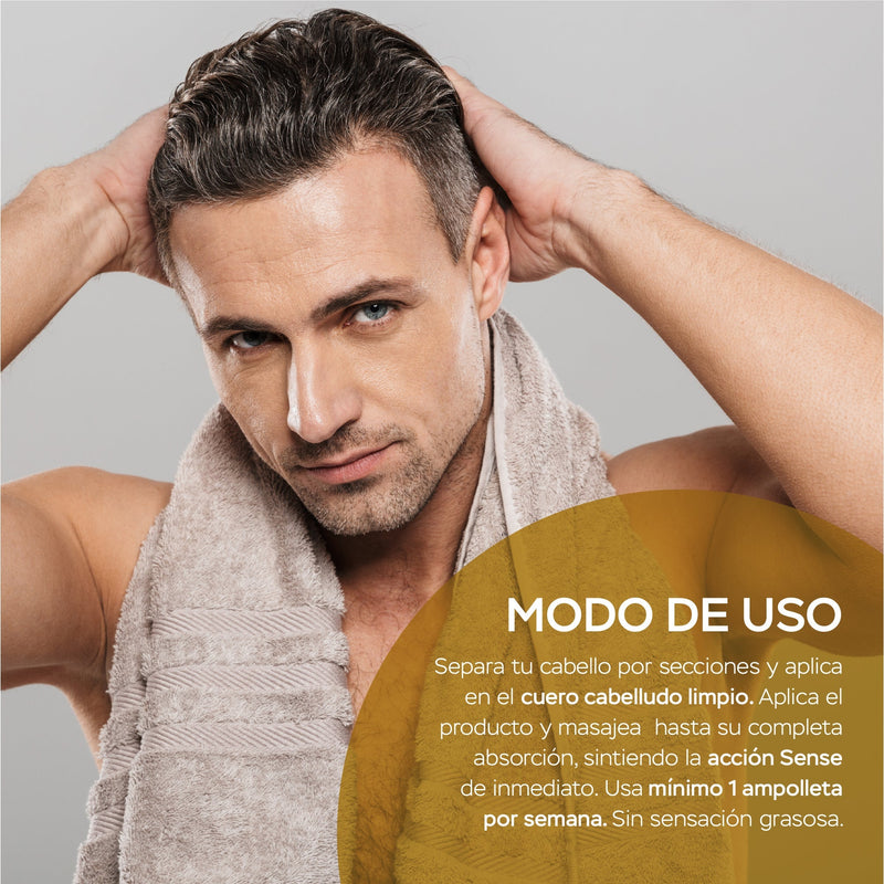 KIT CAPILAR ESTIMULADOR DE CRECIMIENTO - ACTIVADOR + AMPOLLETA CON CÚRCUMA