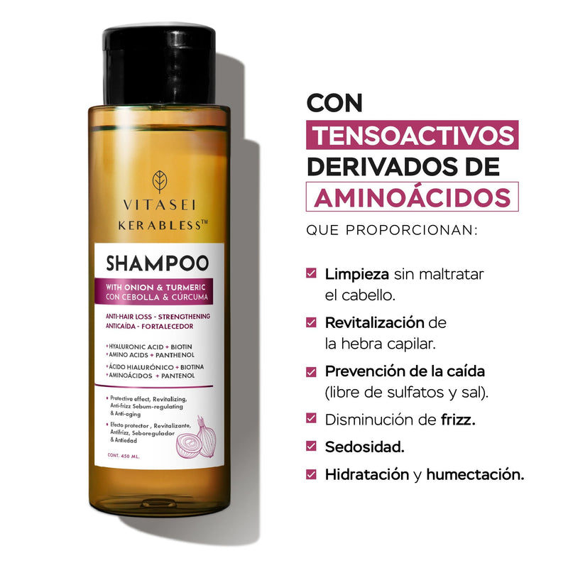 KIT CAPILAR CRECIMIENTO - SHAMPOO + ACONDICIONADOR + GRATIS CÓCTEL DE AMINOÁCIDOS